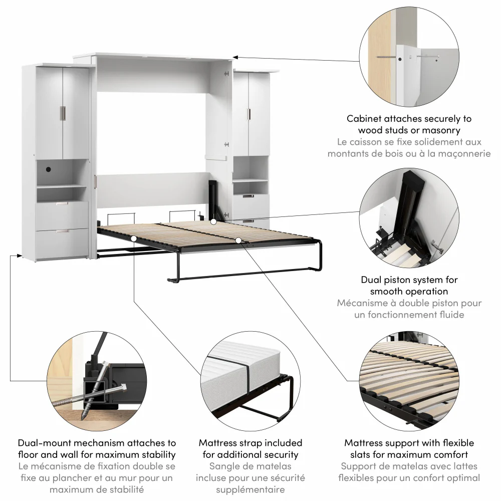 Murphy Bed with Storage Towers - Image 9