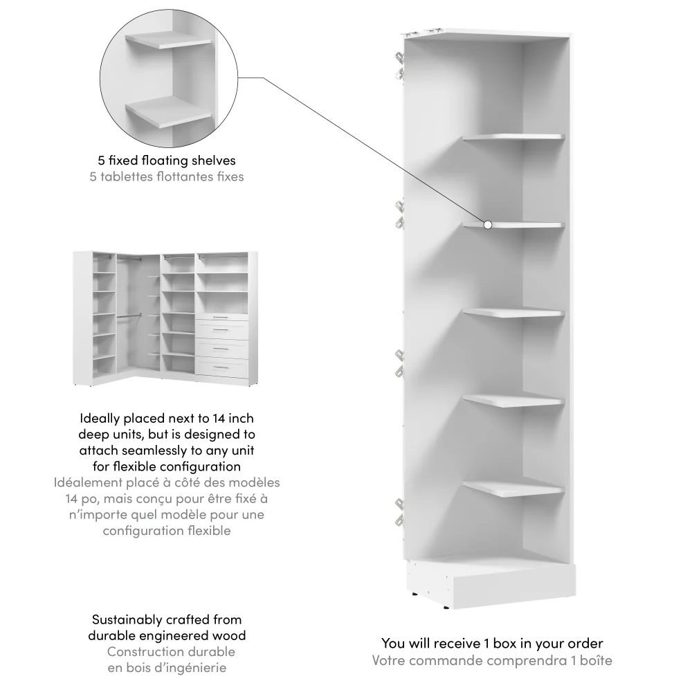 20W x 16D Corner Closet Organizer - Image 5