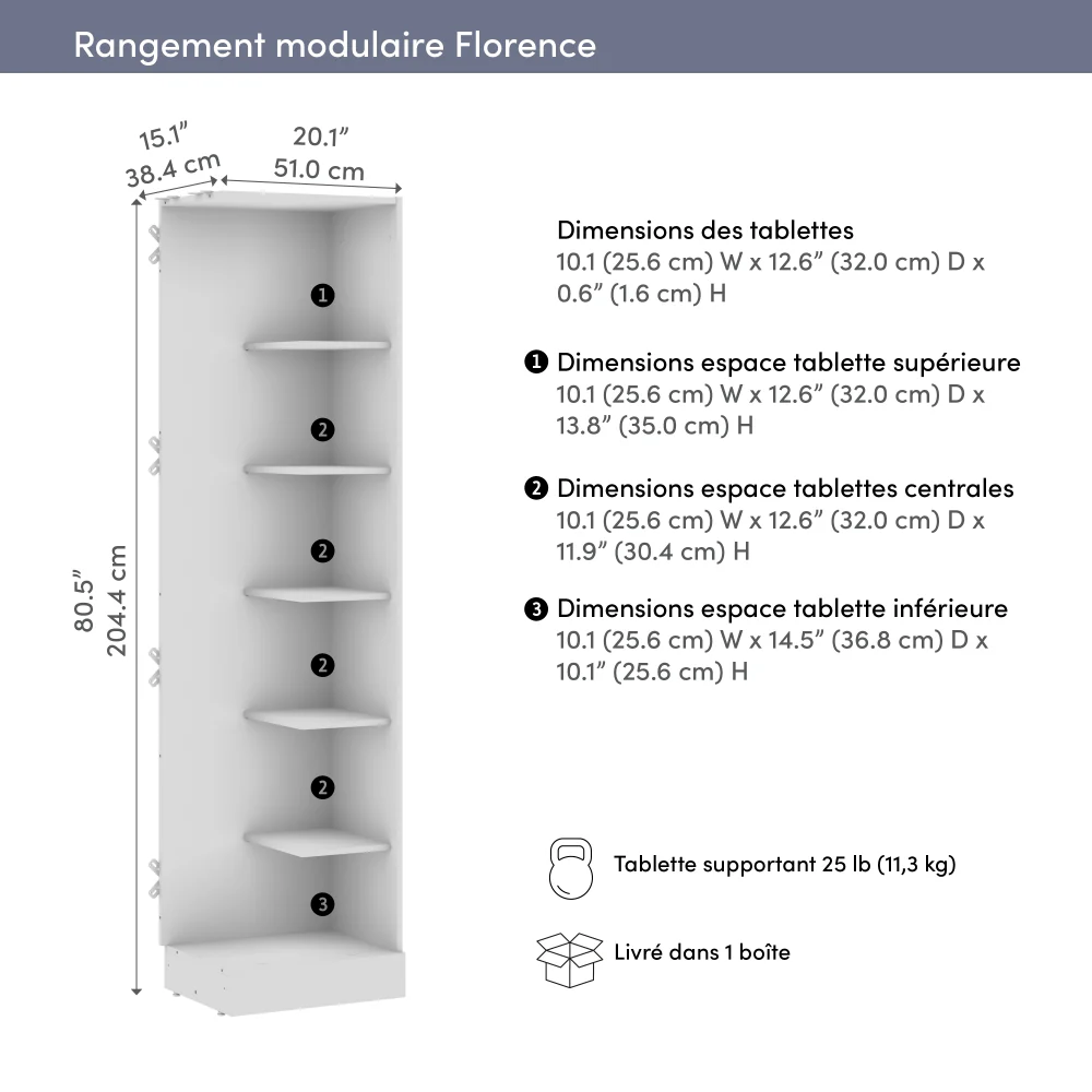 20W x 16D Corner Closet Organizer - Image 7