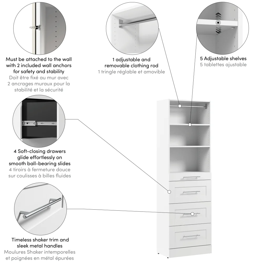 25W x 16D Modular Closet Organizer - Image 29