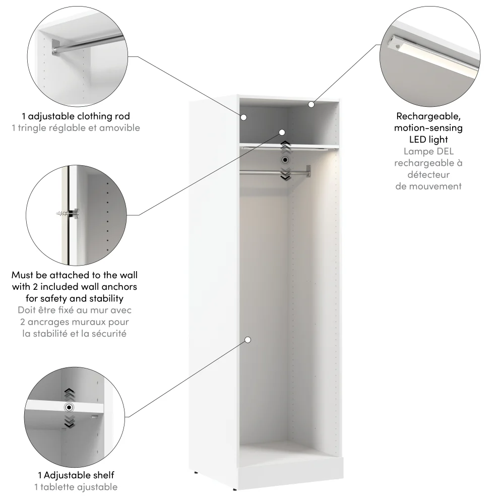 25W x 25D Modular Closet Organizer - Image 27