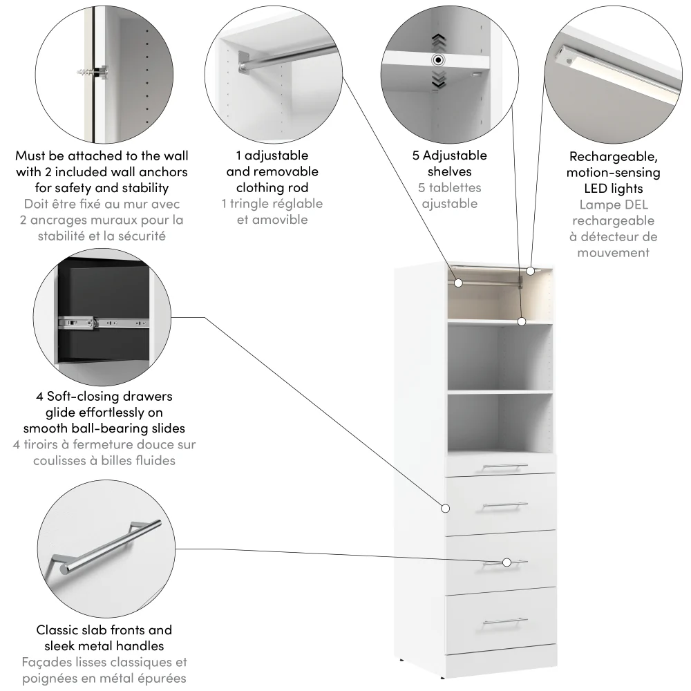 25W x 25D Modular Closet Organizer - Image 34