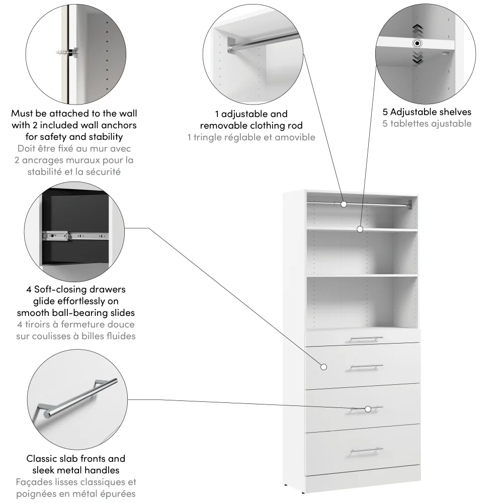 36W x 16D Modular Closet Organizer - Image 12