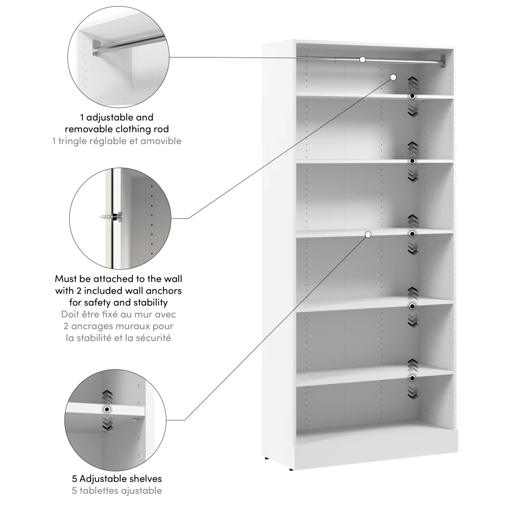 36W x 16D Modular Closet Organizer - Image 18