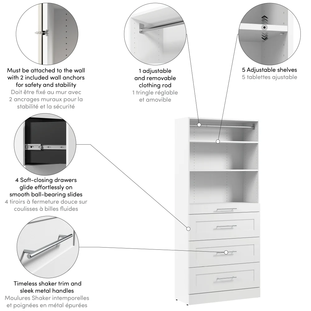 36W x 16D Modular Closet Organizer - Image 24