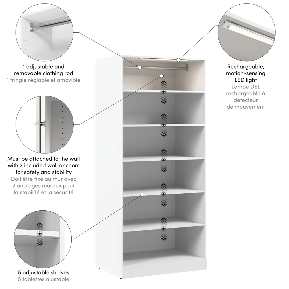 36W x 25D Modular Closet Organizer - Image 20