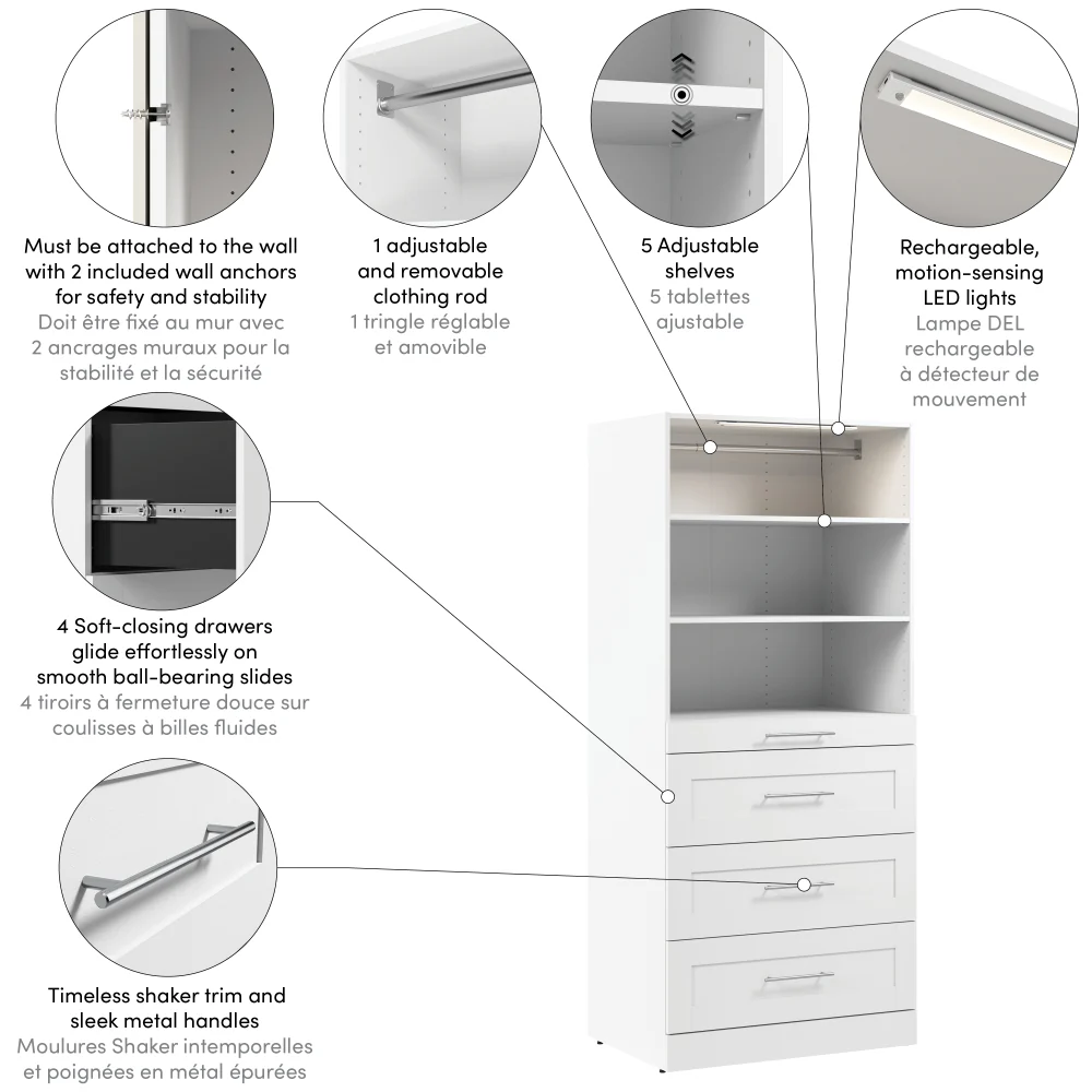 36W x 25D Modular Closet Organizer - Image 27