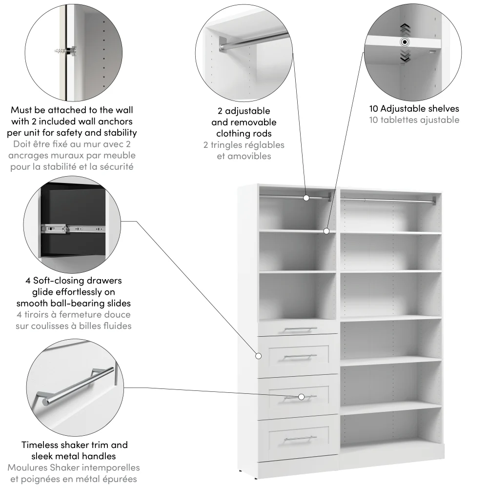61W x 16D Modular Closet Organizer - Image 18