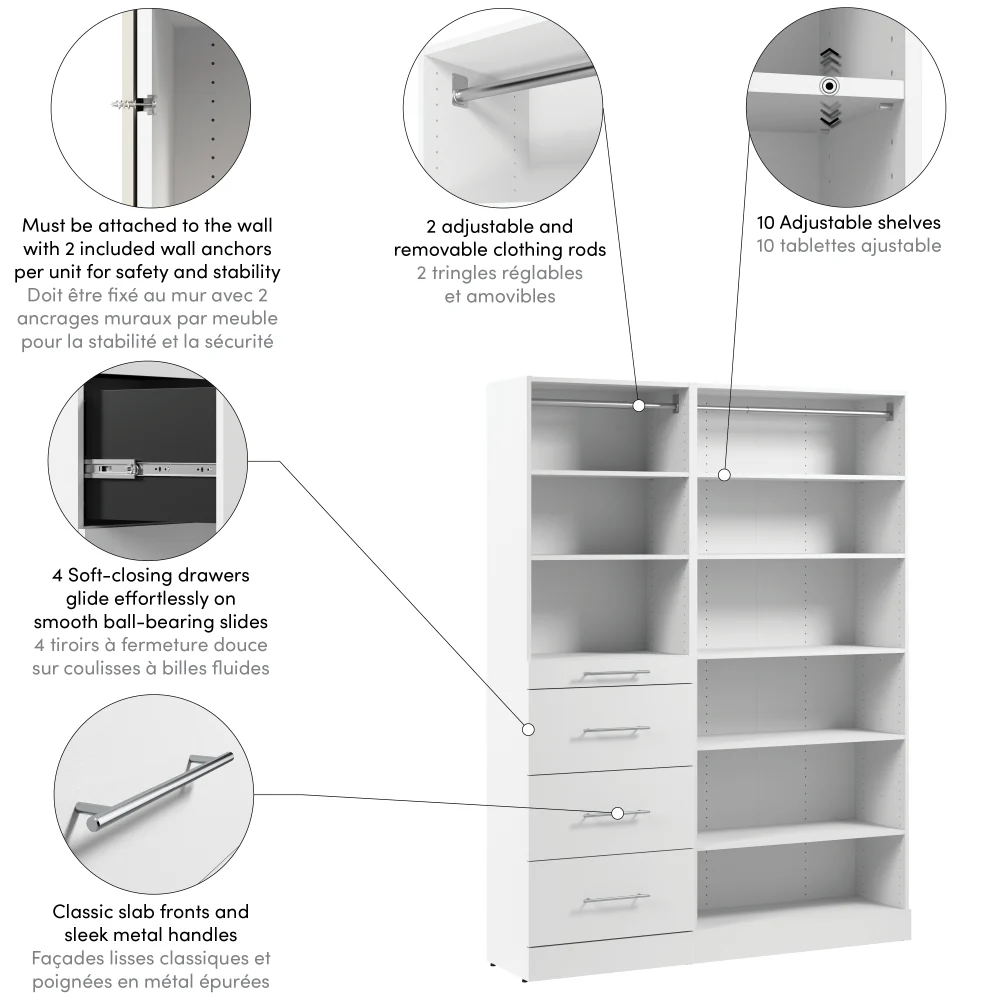 61W x 16D Modular Closet Organizer - Image 6