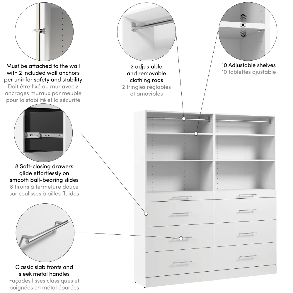 71W x 16D Modular Closet Organizer - Image 12