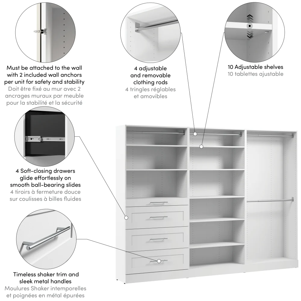 107W x 16D Modular Closet Organizer - Image 12