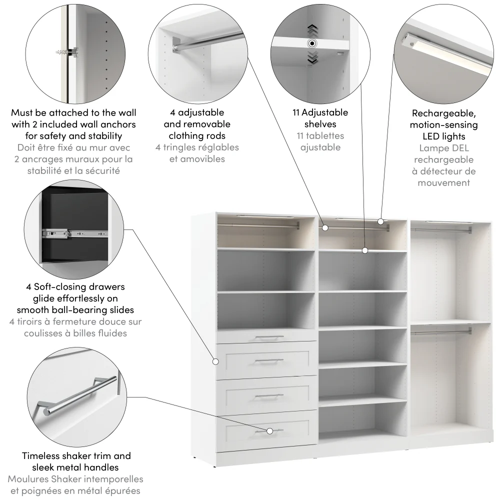 107W x 25D Modular Closet Organizer - Image 13