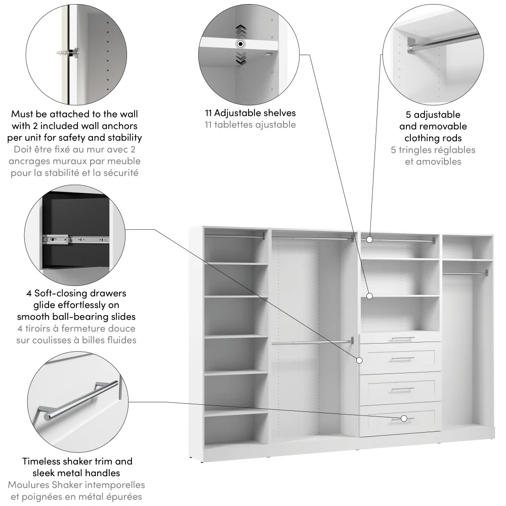 121W x 16D Modular Closet Organizer - Image 6