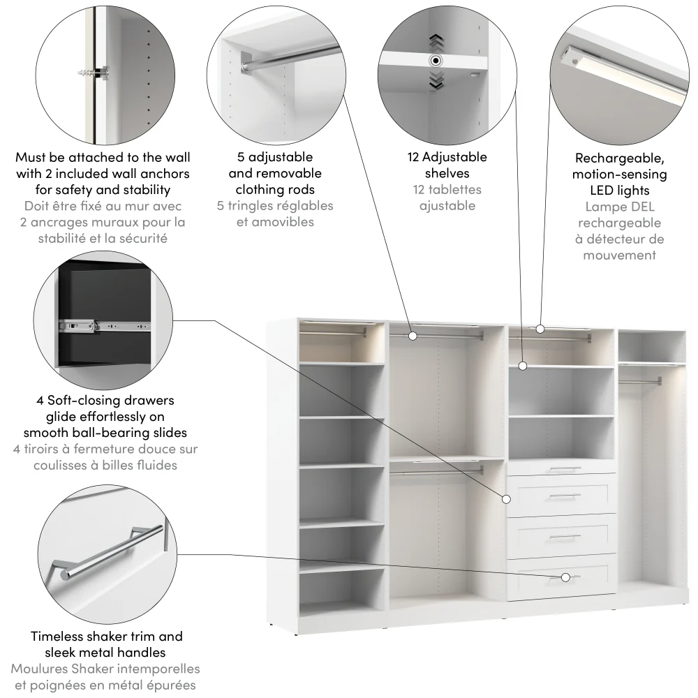 121W x 25D Modular Closet Organizer - Image 6