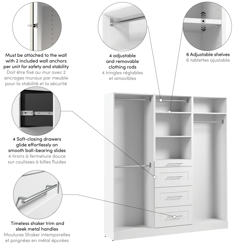 75W x 16D Modular Closet Organizer - Image 12