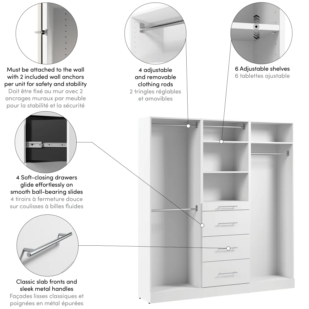 75W x 16D Modular Closet Organizer - Image 6