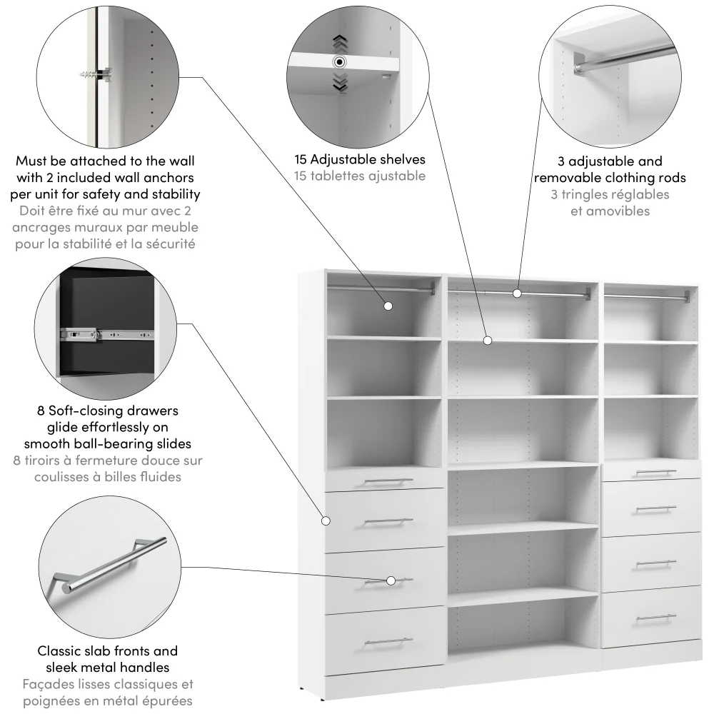 85W x 16D Modular Closet Organizer - Image 18