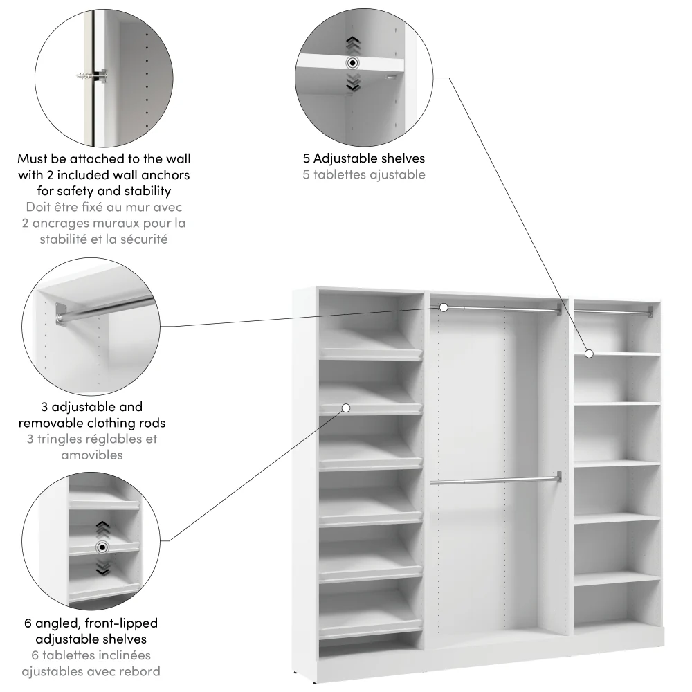 85W x 16D Modular Closet Organizer - Image 24