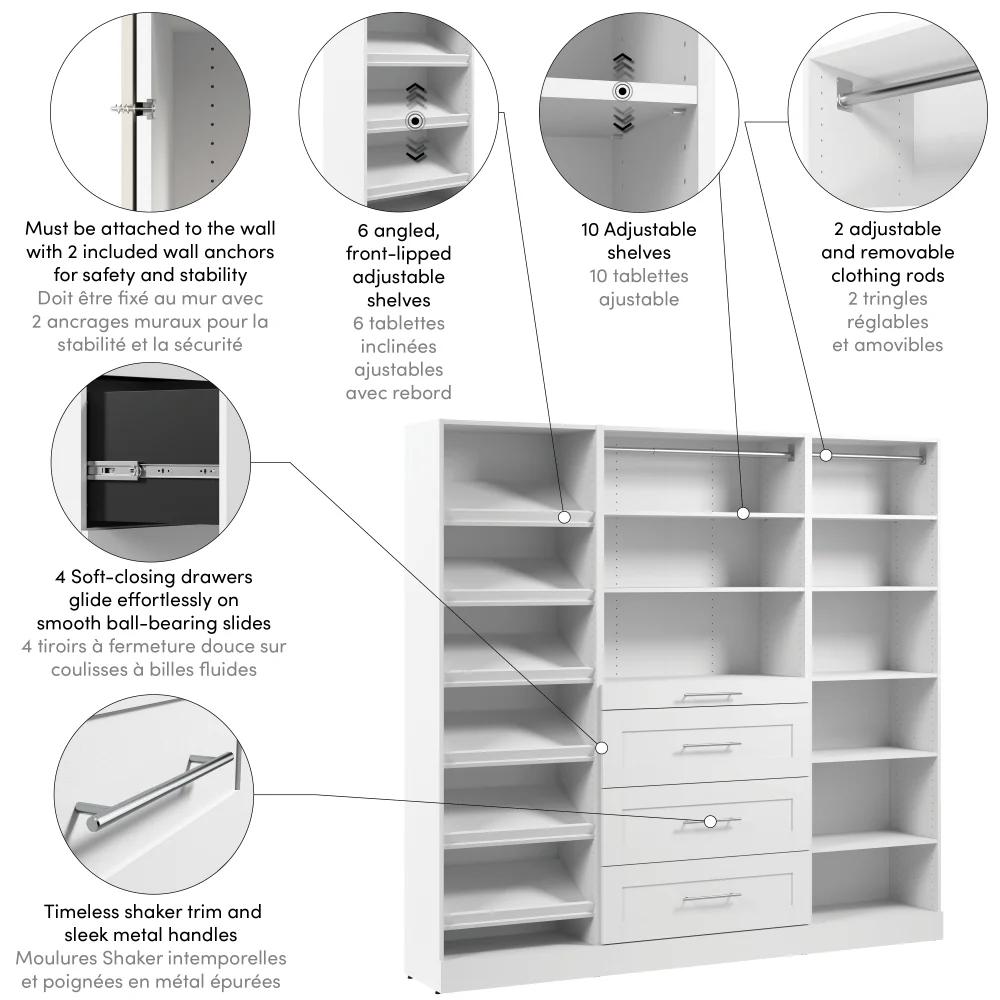 85W x 16D Modular Closet Organizer - Image 6