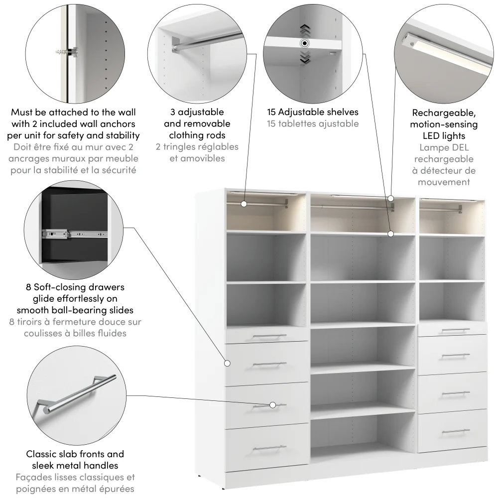 85W x 25D Modular Closet Organizer - Image 13