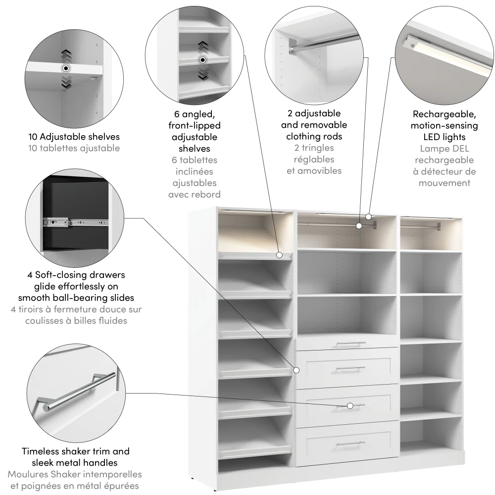 85W x 25D Modular Closet Organizer - Image 20