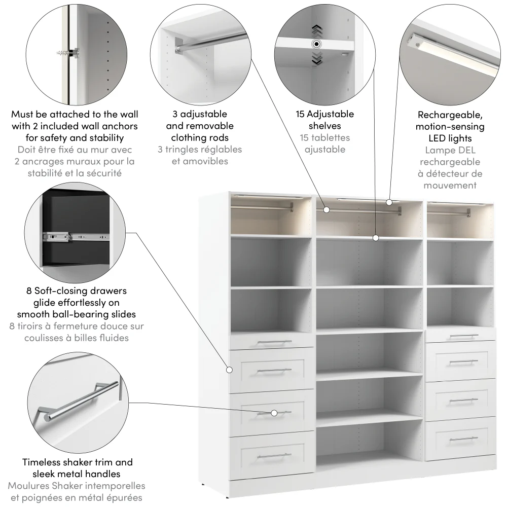 85W x 25D Modular Closet Organizer - Image 6
