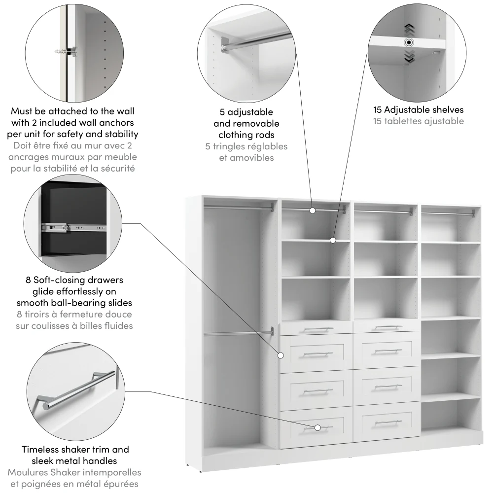 100W x 16D Modular Closet Organizer - Image 6