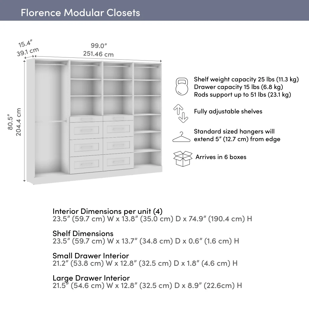 100W x 16D Modular Closet Organizer - Image 7