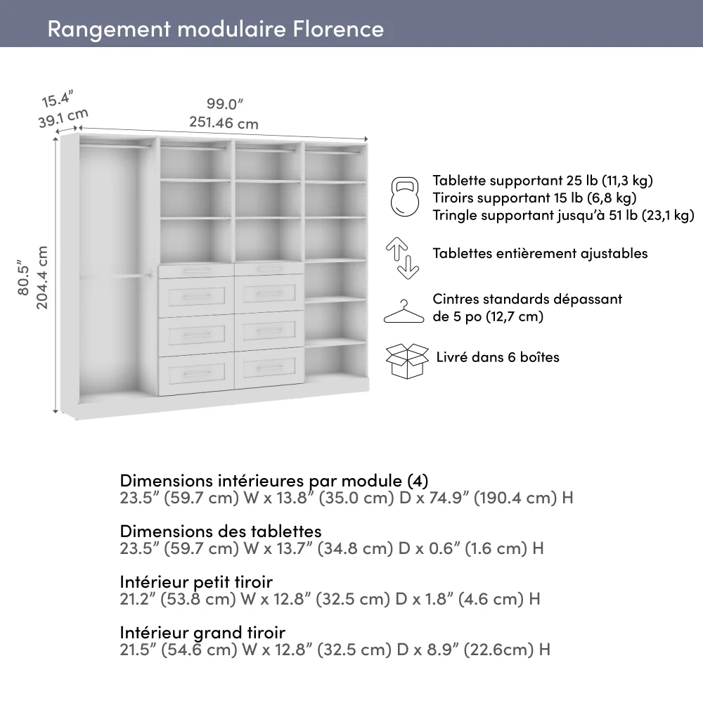 100W x 16D Modular Closet Organizer - Image 8