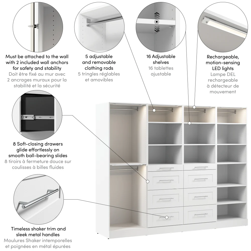 100W x 25D Modular Closet Organizer - Image 13