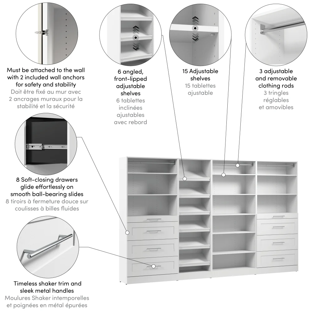 132W x 16D Modular Closet Organizer - Image 6