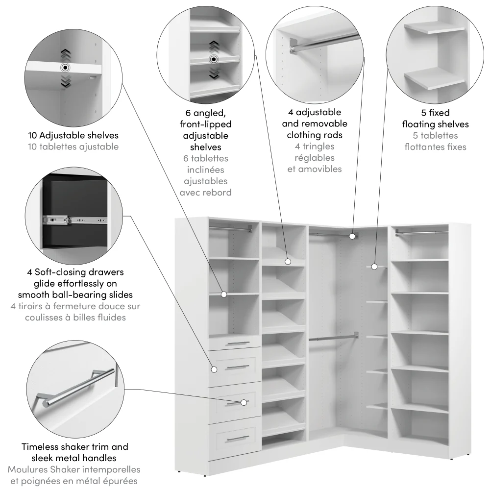 Modular L-Shaped Closet Organizer - Image 12