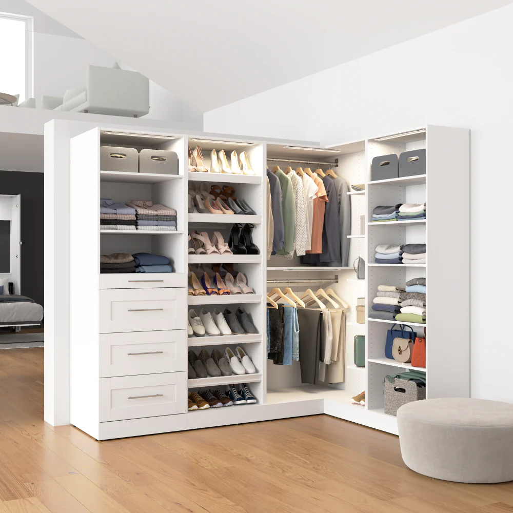 Modular L-Shaped Closet Organizer - Image 2