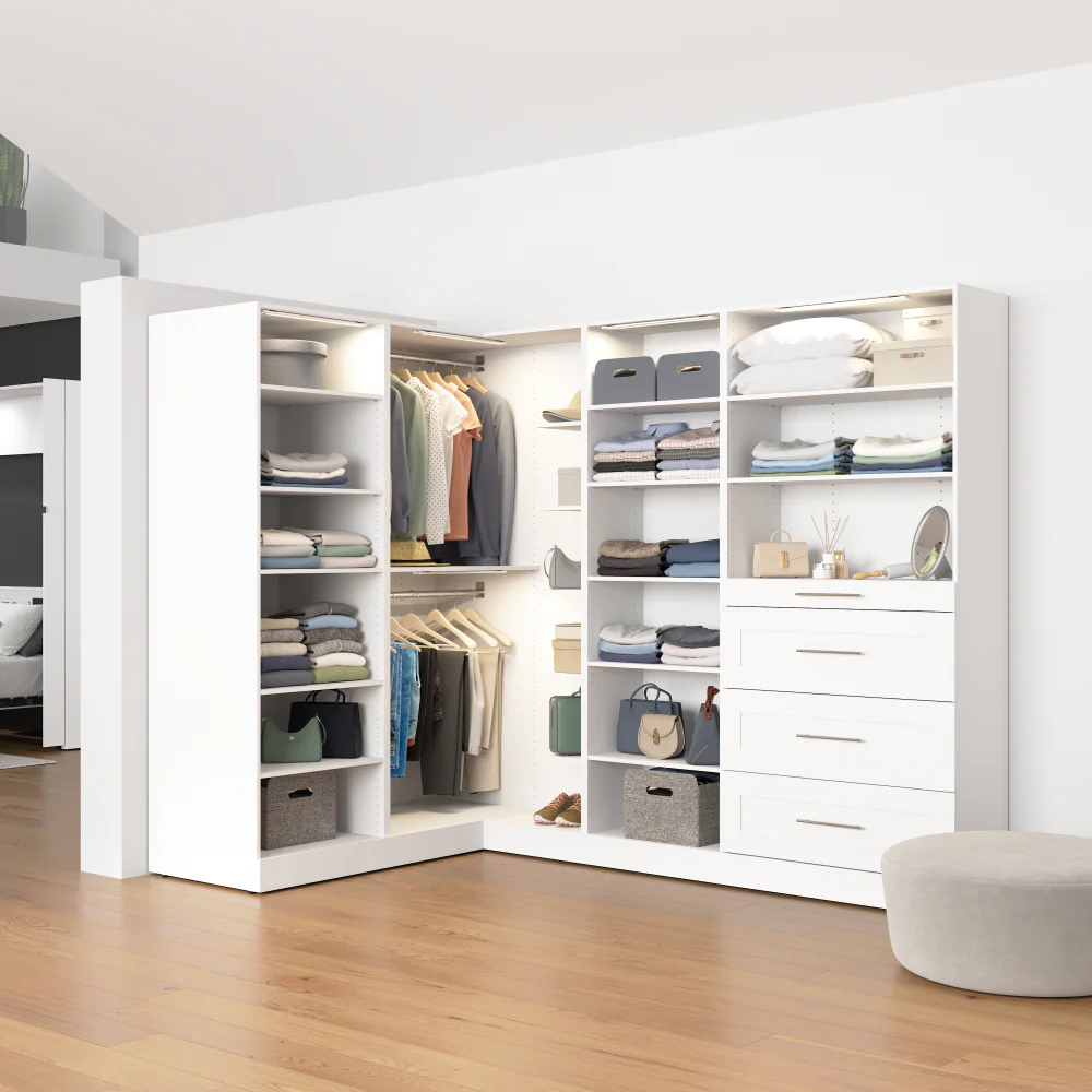 Modular L-Shaped Closet Organizer - Image 9