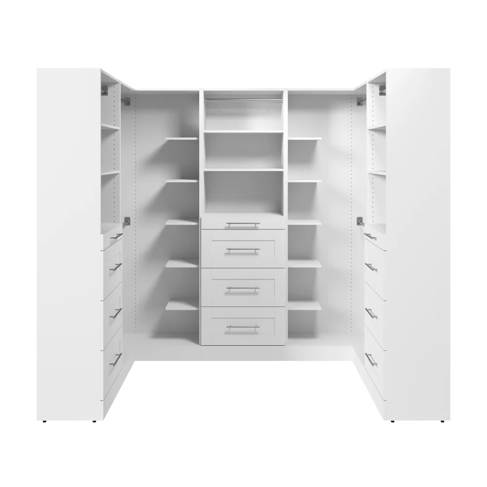 Modular U-Shaped Closet Organizer