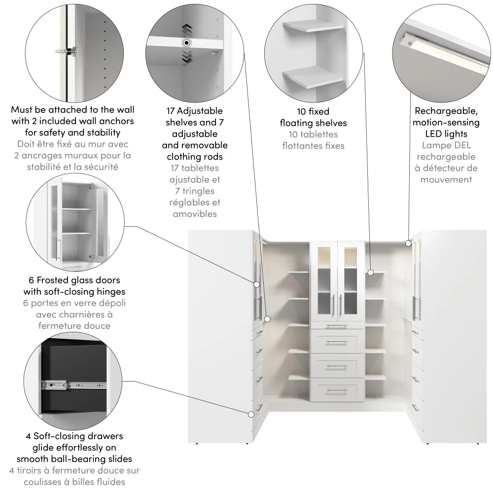 Modular U-Shaped Closet Organizer - Image 6