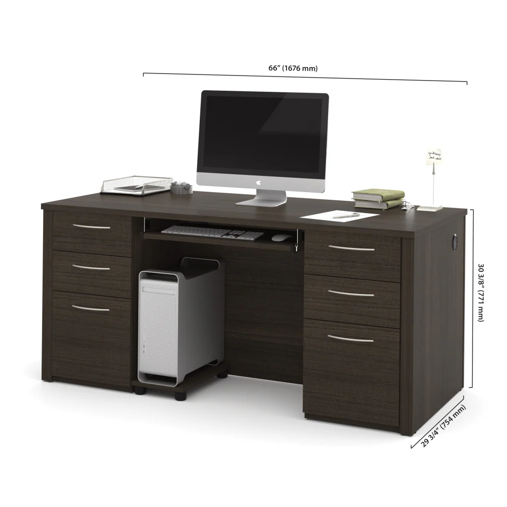 Executive Desk with Drawers - Image 4