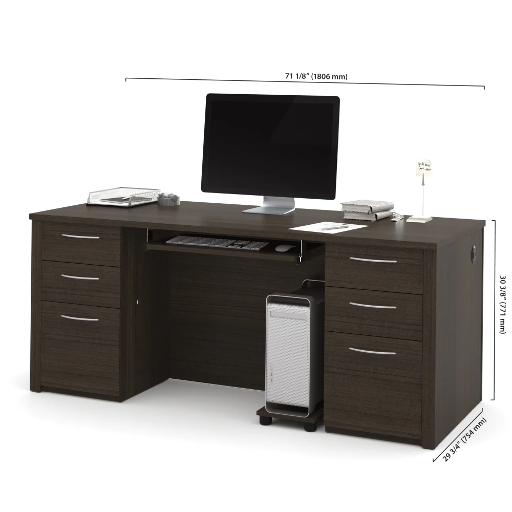 Executive Desk with Drawers - Image 7