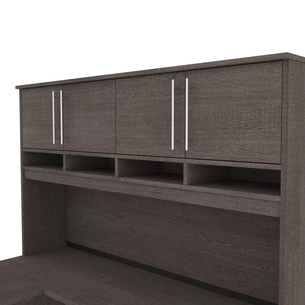 L-Shaped Desk with Hutch - Image 4