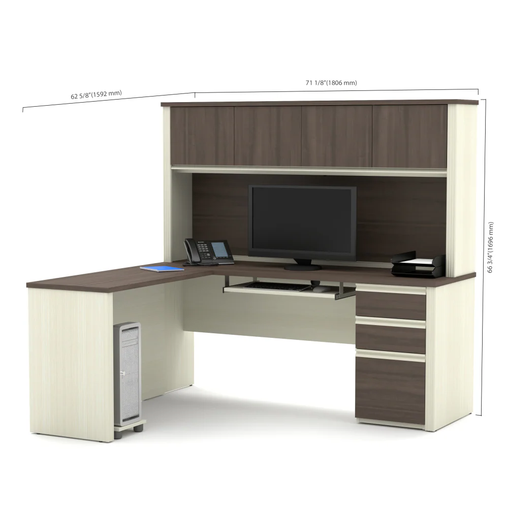 L-Shaped Desk with Drawers - Image 17