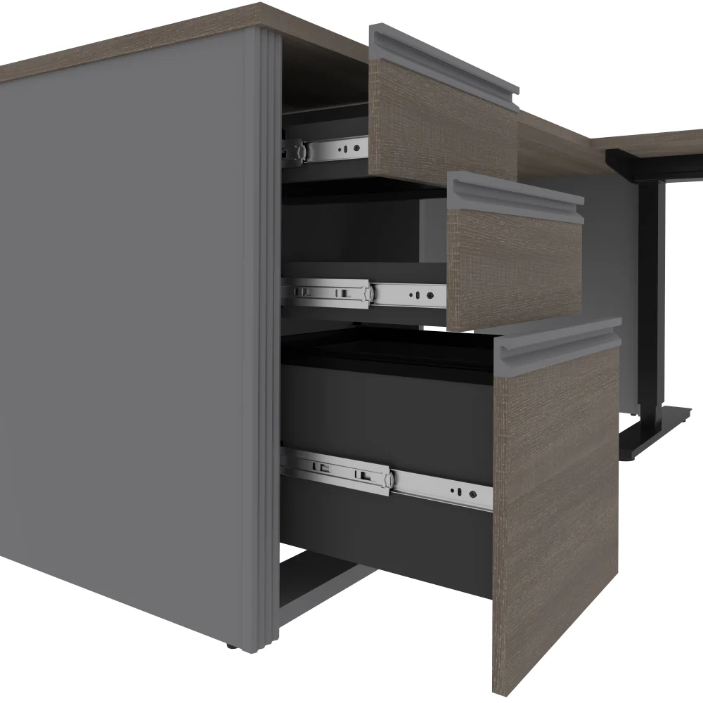 L-Shaped Desk with Drawers - Image 32