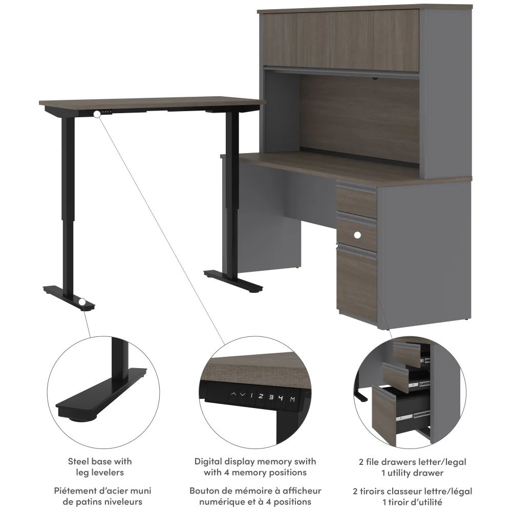 L-Shaped Desk with Drawers - Image 6