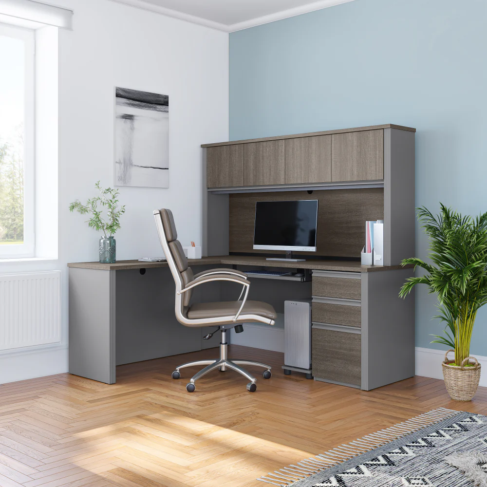 L-Shaped Desk with Drawers - Image 9