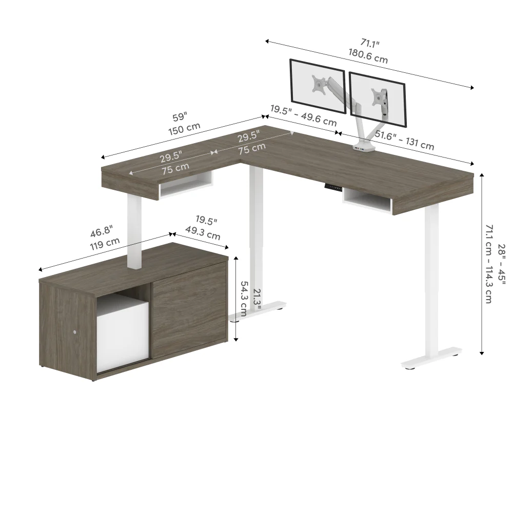 L-Shaped Standing Desk - Image 48
