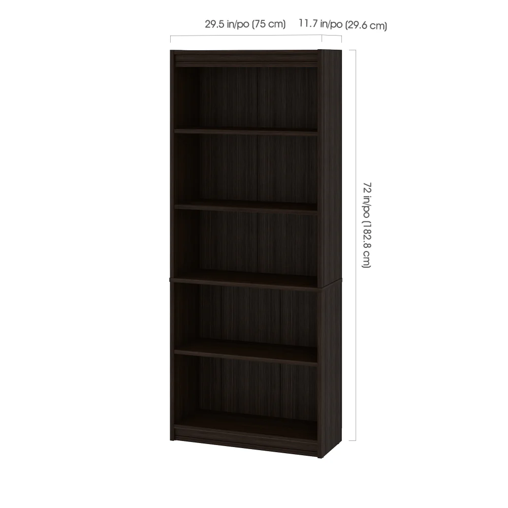 Tall 5 Shelf Bookcase - Image 6