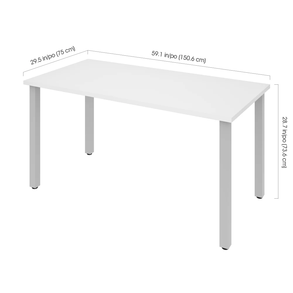 Table Desk with Metal Legs - Image 10