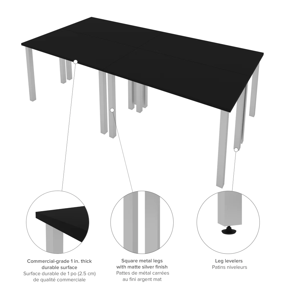 Table Desk with Metal Legs - Image 23