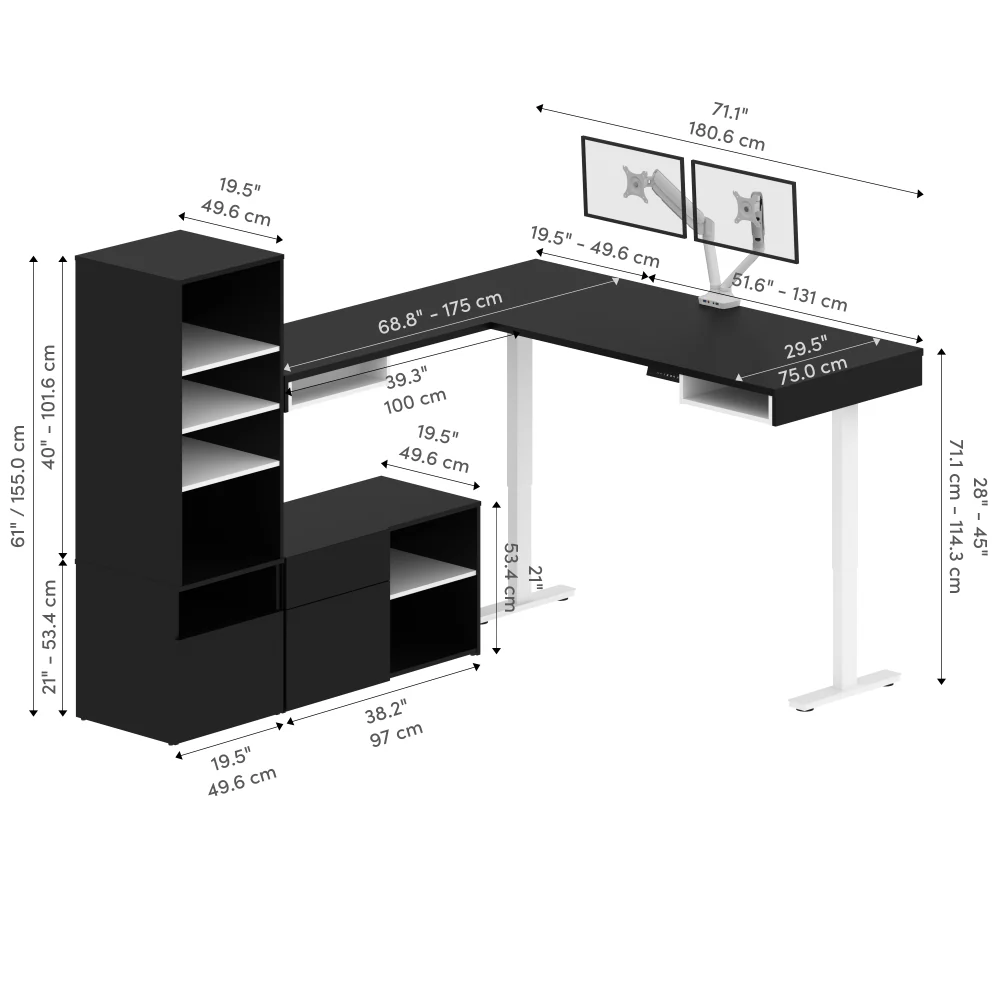 L-Shaped Standing Desk - Image 69