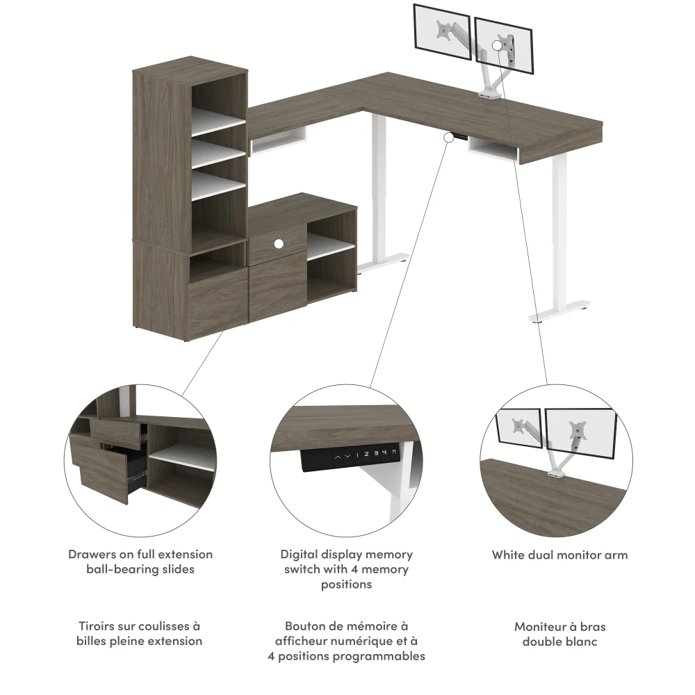 L-Shaped Standing Desk - Image 75