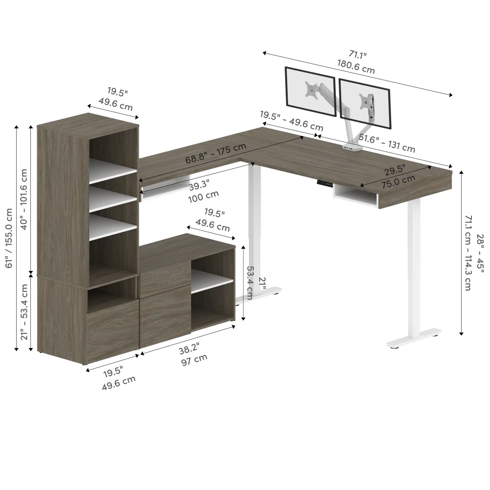 L-Shaped Standing Desk - Image 76